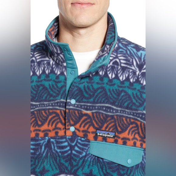 Patagonia Synchilla Fleece Pullover Men's Size L Tradewinds Big Stone Blue - Picture 2 of 16